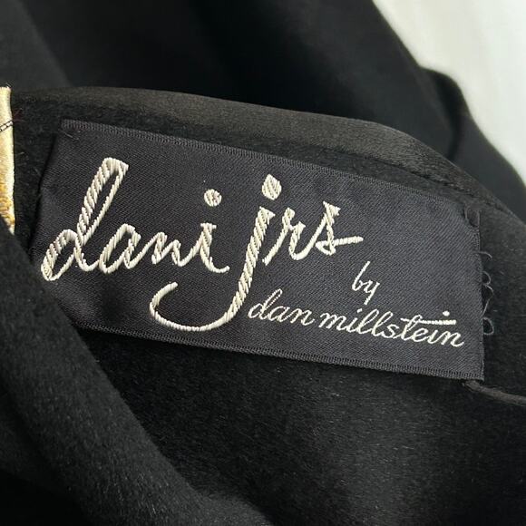 Vintage Union Made H. Liebes San Francisco Black French Wool Swing Coat - Picture 15 of 16